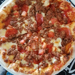 Pizza meteorito.