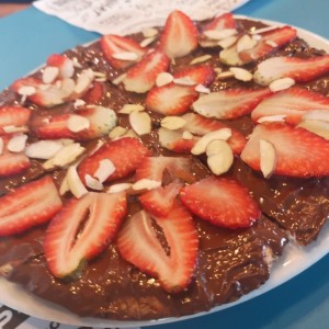 Pizza dulce Nutella