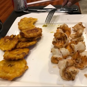 langostinos a la parilla 