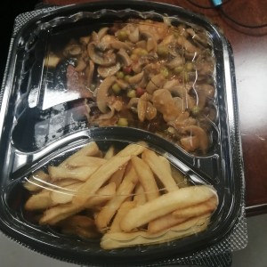 Filete con hongos