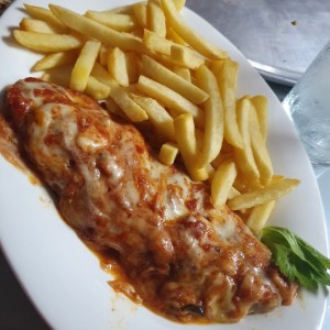 Corvina gratinado