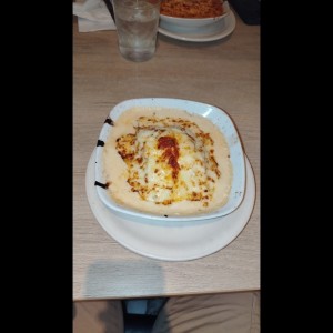 Lasagna de pollo gratinada