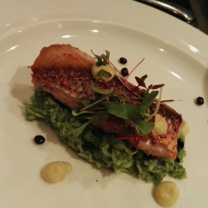 Pargo rojo con arroz basmati