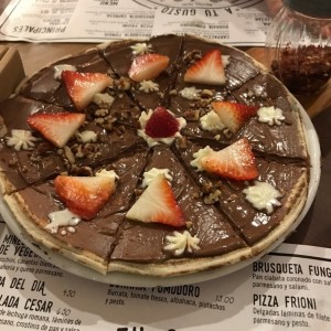 Mini pizza de Nutella