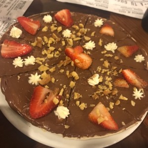 Pizza dulce - Pizza de Nutella