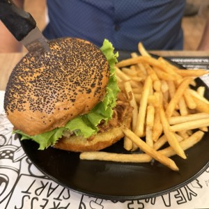 Hamburguesa con papas