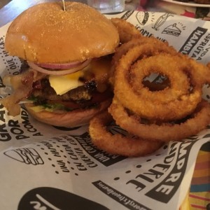 american cheese bacon con aros