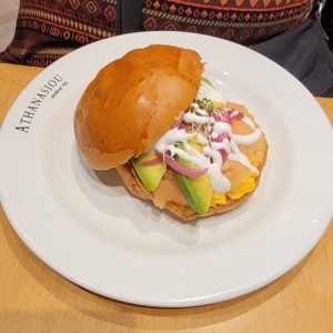 salmon brioche