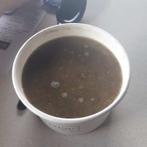 sopa de lentejas