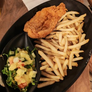 Filete de pescado frito