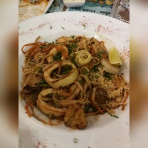 Pad Thai de Mariscos