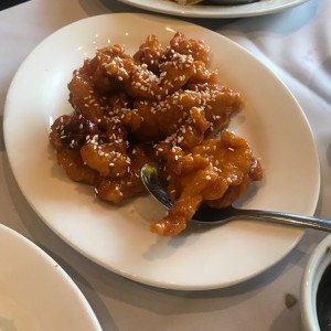 pollo con miel y ajonjili