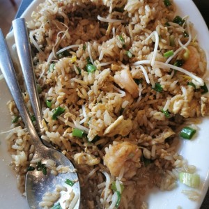 arroz mixto con camarones