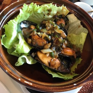 mejillones en salsa Tausi