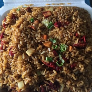 arroz frito con puerco