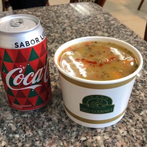 Sopa de mariscos.