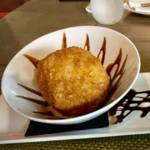 Helado frito con chocolate!!!