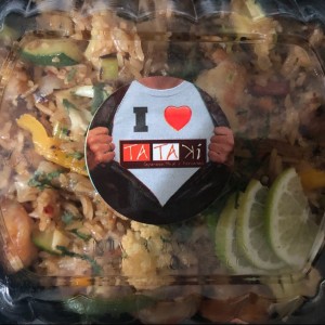Tataki to go....Arroz Yakimeshi con Langostinos