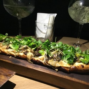 Pizzeta de hongos