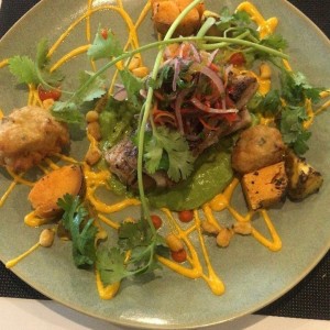 corvina con camotes