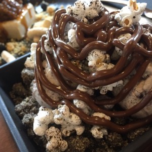 helado de oreo con nuterlla