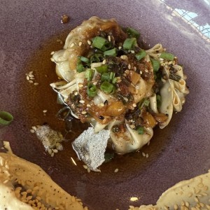 Dumplings de langostinos