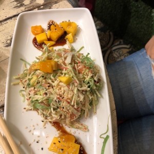 Ensalada cangrejo y aguacate