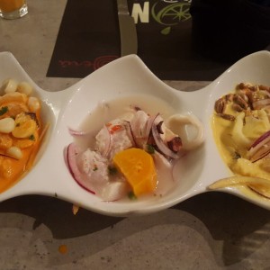 Trio de ceviches