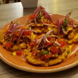 Patacones de pulpo