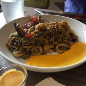 Arroz con mariscos a la Chiclayana