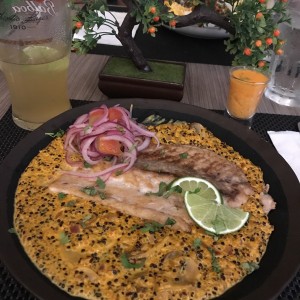 Quinoto. RISSOTO DE QUINOA Y CORVINA