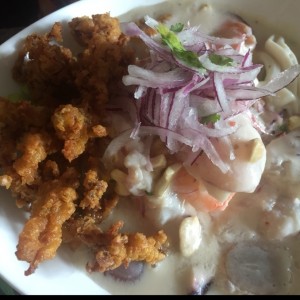 ceviche con coco