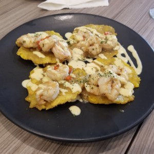PATACONES - Camarones al Ajillo