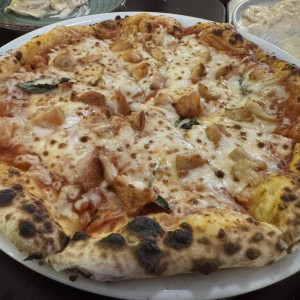 Pizza con pollo