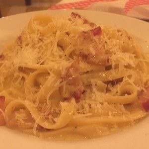 Fettucine carbonara