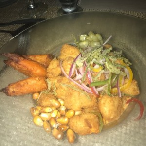 Ceviche frito. 