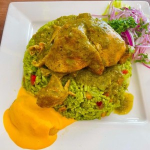 Arroz Verde con Pollo