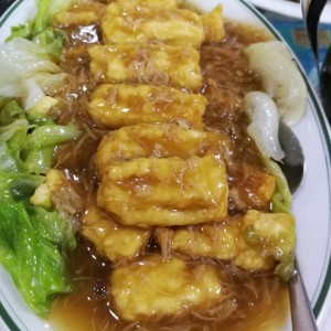 Tofu en salsa de conchuela