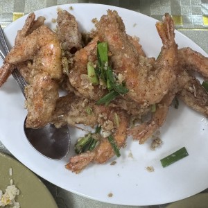 Mariscos - Langostinos Salteado