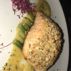 salmon en frutos secos