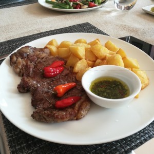 Entrecot con papas