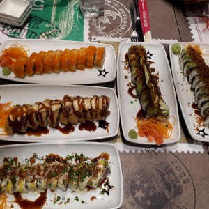 Variedad de sushi