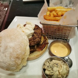 Hamburgesa de pan Blanco