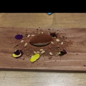 sorbeto hecho con chocolate Francheschi