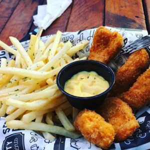 deditos de pollo con papas