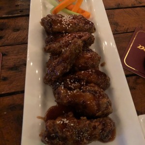 wings en salsa de coca cola