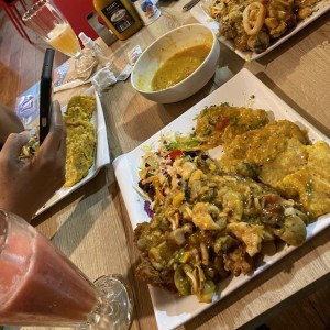 Filete de pescado a lo macho