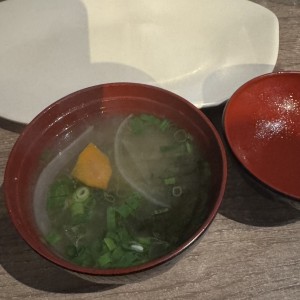 Entradas calientes - Sopa de Miso