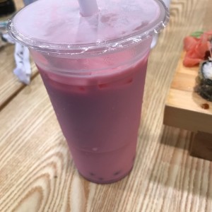 bubble tea fresa con tapioca