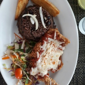 milanesa de pollo